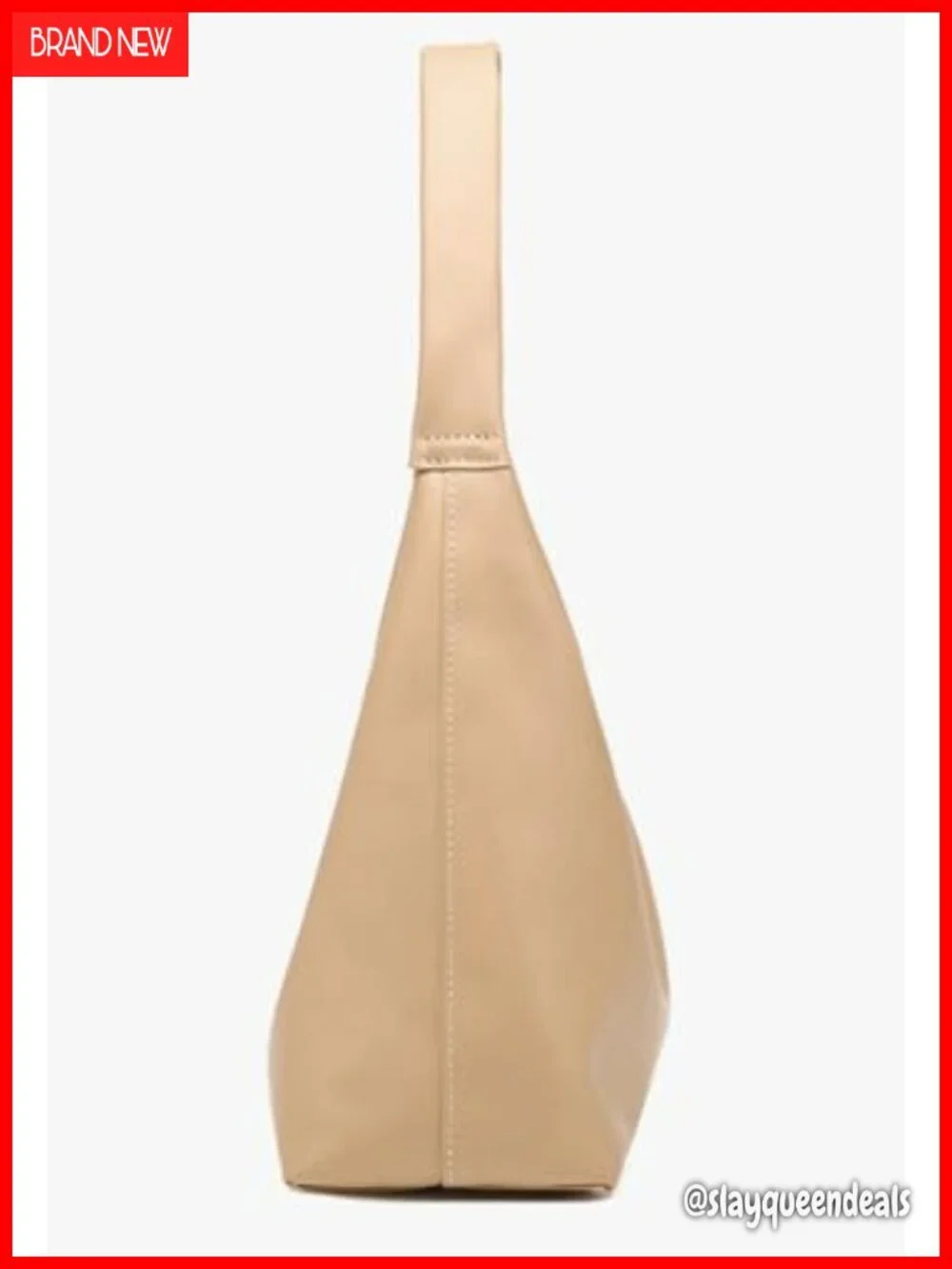 PU Leather Crescent Shoulder Bag Women Hobo Tote Crossbody Retro
